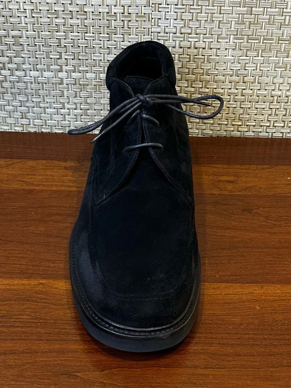 🌟HP🌟Mezlan Sicily Black Suede Moc Toe Chukka Boots Dress/Casual Handmade Spain